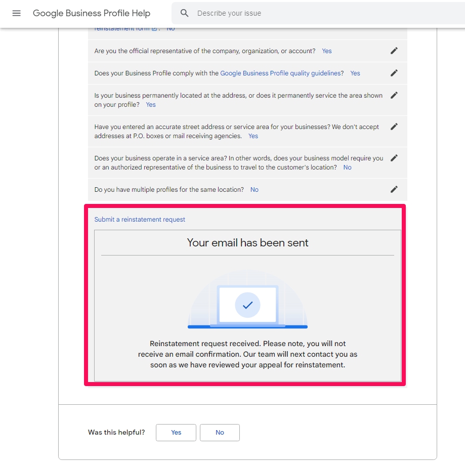 복구-복원-회복 요청 양식 제출하기-4-구글마이비즈니스-프로필정지됨