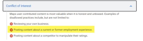 전 직원이 귀하의 비즈니스에 대해 부정적인 리뷰를 작성했을때 해결방법-1
