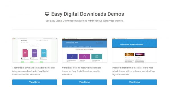 easy digital download plugin-Easy Digital Downloads Demos
