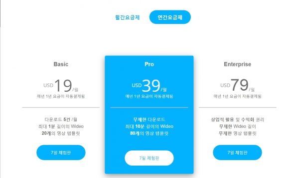 wideo.co연간요금제