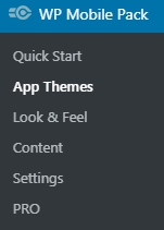 wordpress mobile pack_메뉴