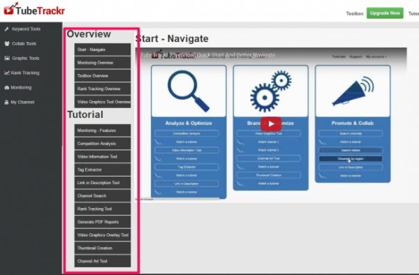 유튜브 분석 도구_Tubetrackr_2