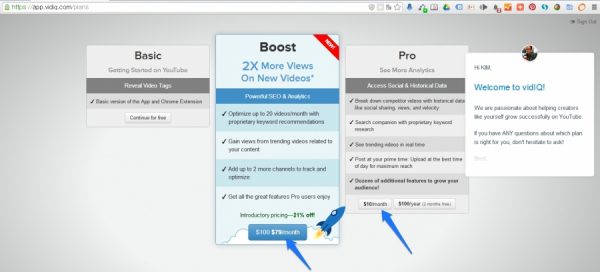 유튜브 분석 도구 Vidyard VidIQ 2