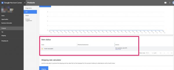 구글 머천트 센터_Products_List_Invalid value