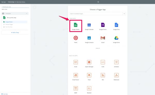 zapier_trigger 설정