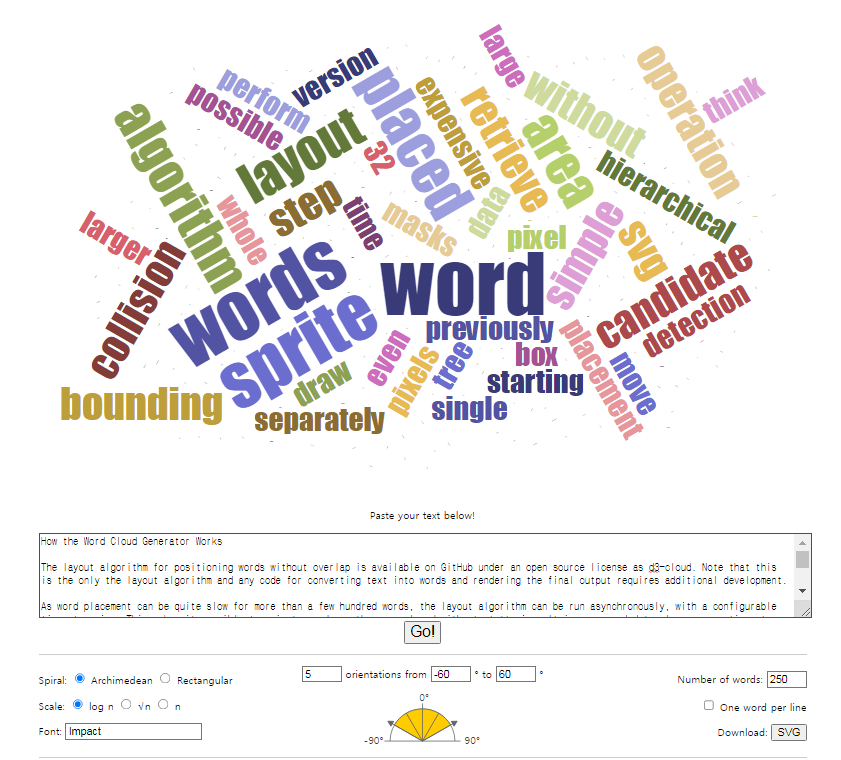 Jason Davies wordcloud