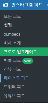 Smash Balloon Social Photo Feed-스매시 벌룬 소셜 사진 피드-메뉴